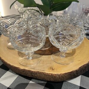 Vintage Elegant Crystal Glass Set Webb Corbett made in England